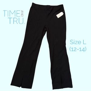 Women’s stretch slit hem trousers